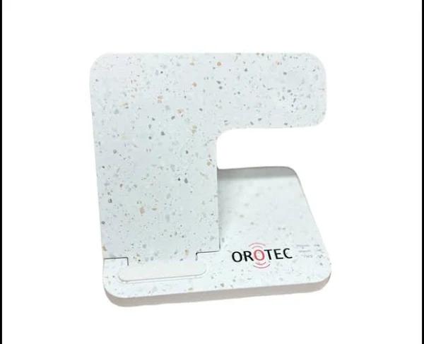 Orotec Terazzo Design Foldable 3-in-1 Wireless Charger For Apple Products (iPhone, Iwatch and AirPods)