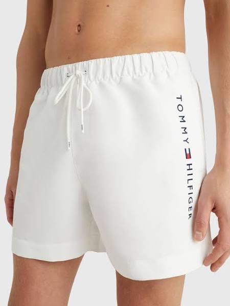 Tommy Hilfiger Original Swim Shorts White Red - M