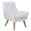 Retro Fabric Armchair White by Freedom