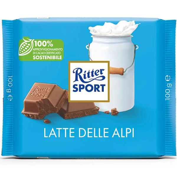 Ritter Sport Alpine Milk Chocolate 100g x 12