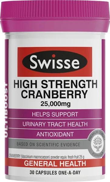 Swisse Ultiboost Capsules High Strength Cranberry 30