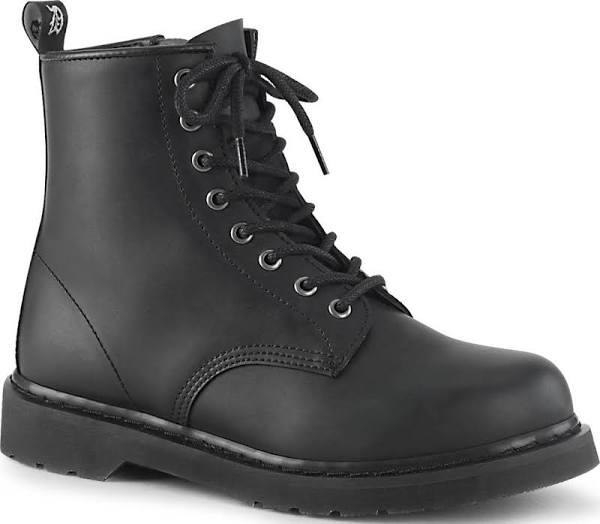 BOLT-100 Black Vegan Leather Unisex Boots