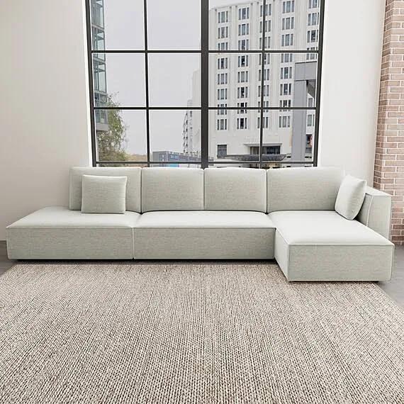 Apartment 02 Fabric Modular Sofa White by Freedom