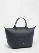 Longchamp Graphite-Coloured M Le Pliage Green Bag