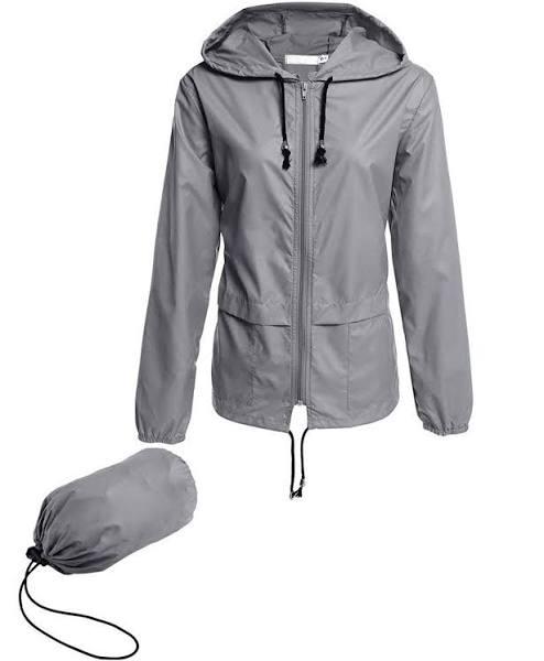 Avoogue Raincoat Women Lightweight Waterproof Rain Jackets Packable Outdoor Hooded Windbreaker