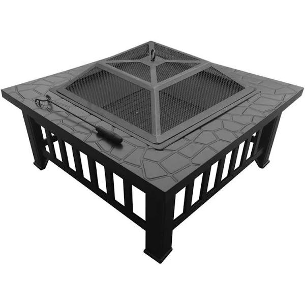 Fire Pit BBQ Table Grill Outdoor Fireplace