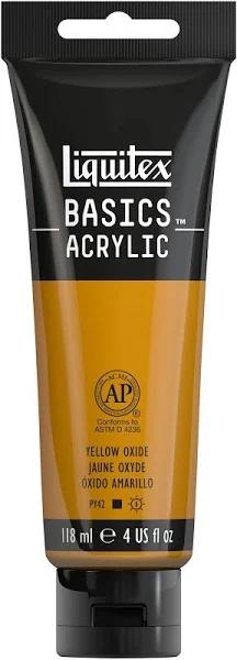 Liquitex Basics Acrylic Paint 118ml - Yellow Oxide