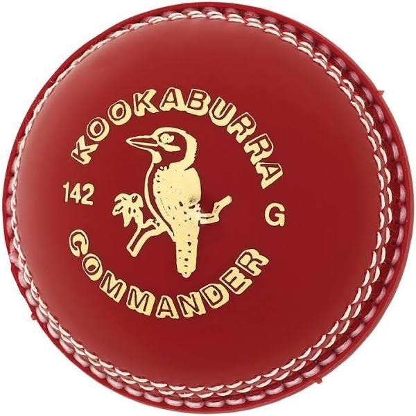 Kookaburra Commander Plastic Cricket Balls - 156g - Red