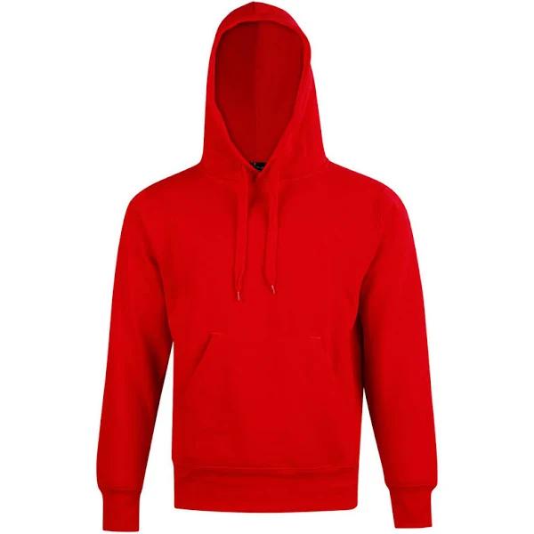 Primal | Unisex Fleecy Contrast Lining Hoodie Jumpers Red+Red S / 14