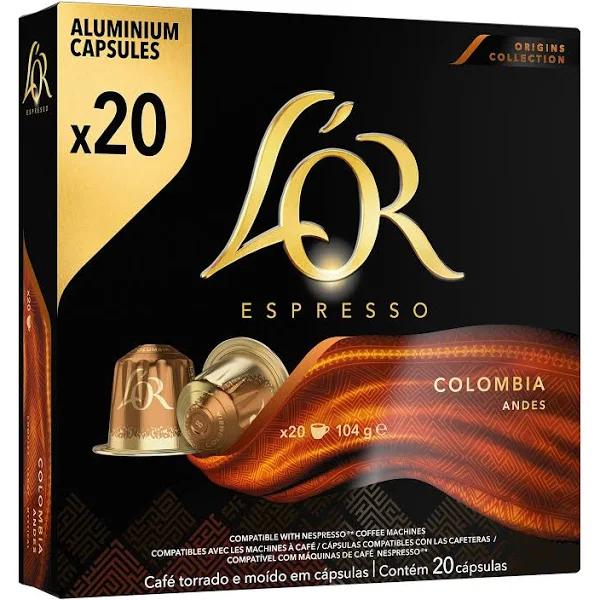 L'Or Espresso Coffee Capsules Colombia Box 20