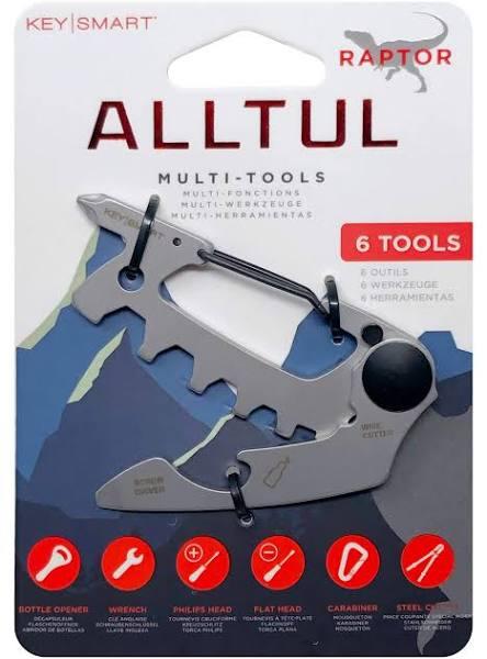 KeySmart 6-in-1 Alltul Stainless Steel Keychain Multitool - Raptor