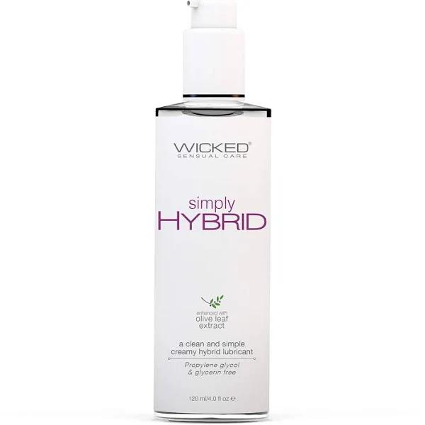 Wicked Simply Hybrid Water and Silicone Blended Lubricant - 120 ml