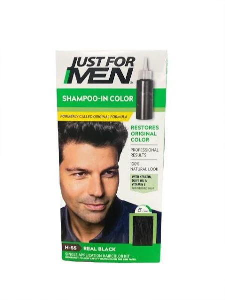 Just for Men Shampoo-In Hair Colour: Real Black