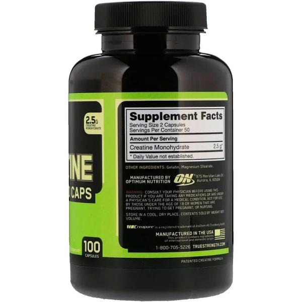 Optimum Nutrition Creatine 2500 Caps - 100 Capsules