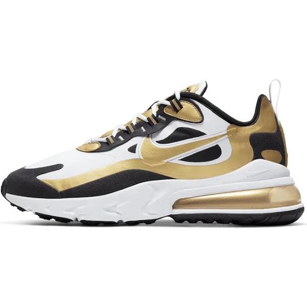 Nike Air Max 270 React White Metallic Gold