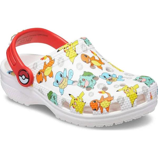 Crocs Kids' Classic Pokemon Clog; White / Multi, C11