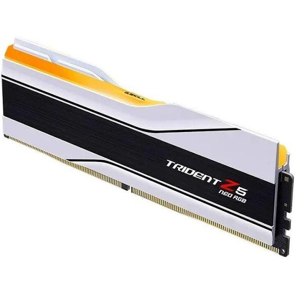 G.SKILL Trident Z5 Neo RGB Series (AMD Expo) DDR5 RAM 32GB (2x16GB) 6000MT/s CL30-36-36-96 1.35V Desktop Computer Memory UDIMM - Matte White (F5