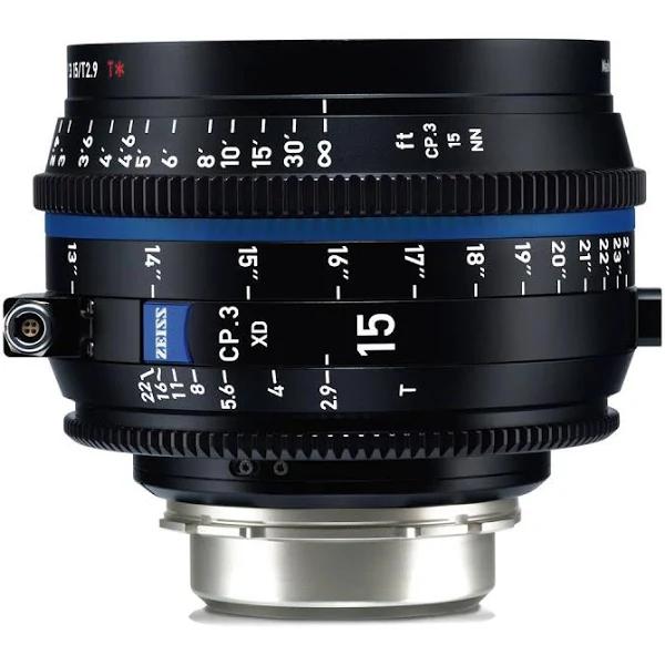 Zeiss CP.3 15mm T2.9 Feet XD Extended Data Compact Prime Cine Lens For PL Mount