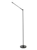 LEDlux Henri LED Dimmable Floor Lamp in black/marble