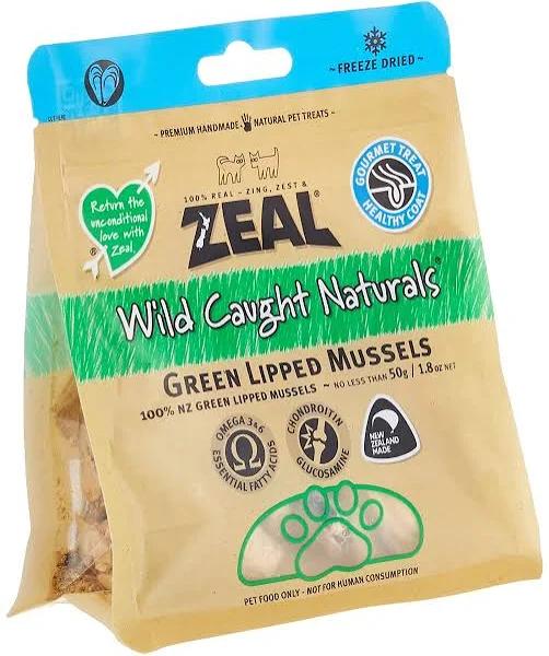 Zeal Green Lipped Mussels Dog Treats 50g