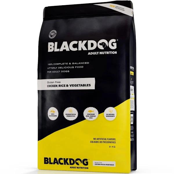 Blackdog Chicken, Rice & Vegetable Adult Dog Food 9kg