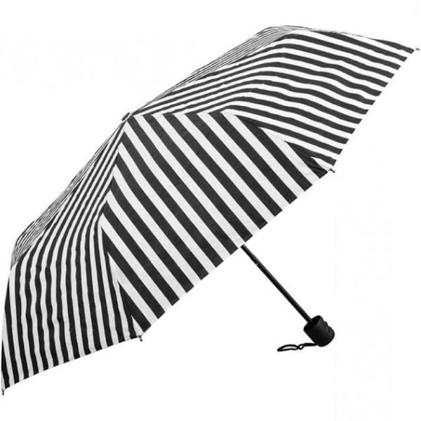 Clifton Women's Folding Deluxe Mini Maxi Umbrella - Stripe 97cm