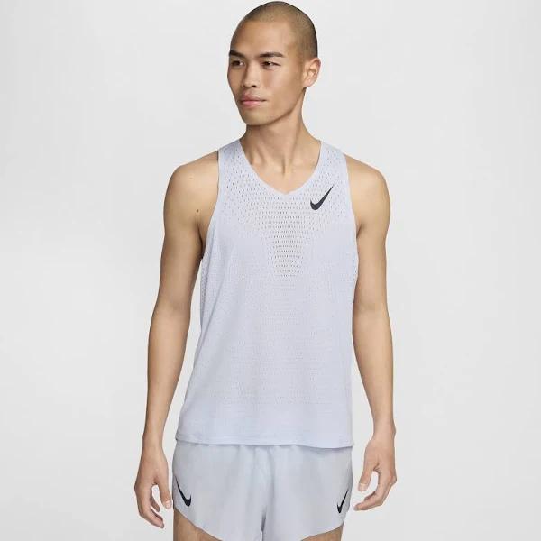 Mens Nike Aeroswift Dri-FIT ADV Running Singlet Football Grey / XL