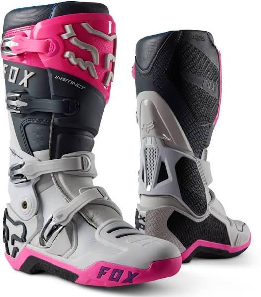 Fox Racing Instinct 2.0 Boots - Grey/Pink - 12