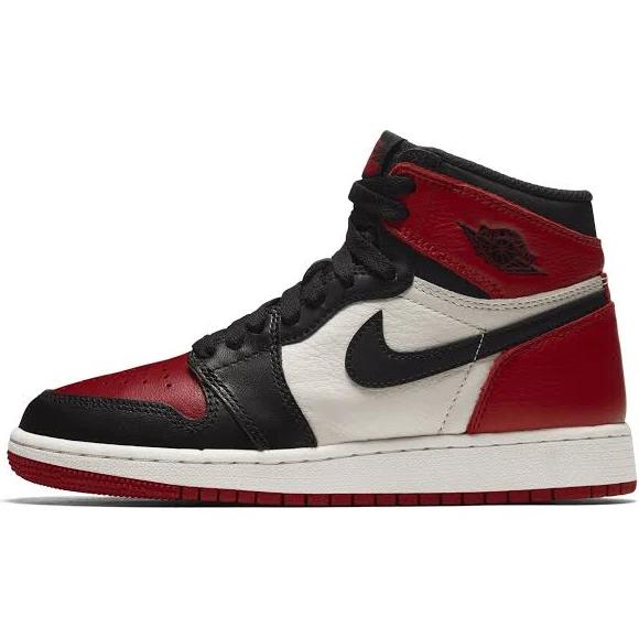 Air Jordan 1 Retro High OG BG 'Bred Toe' Shoes - Size 3.5Y