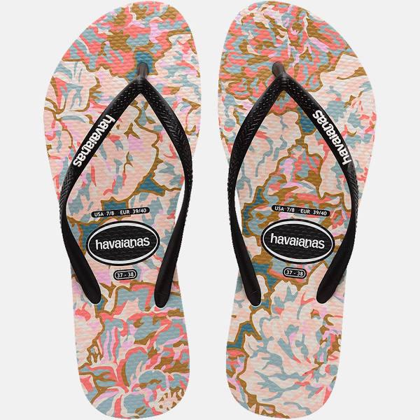 Havaianas Slim Petals Thongs - Black | Thongs