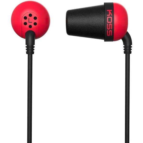 Koss 'Plug' in Ear Headphones Red