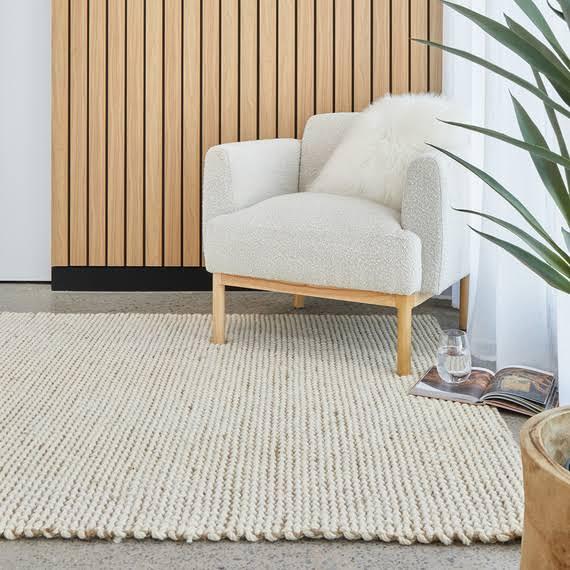 LOMMEDALEN Floor Rug Cream by Freedom