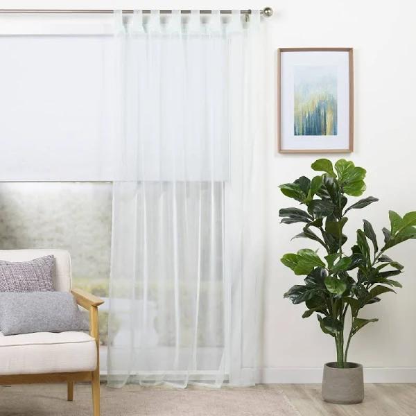 Mode Home Blush Sheer Tab Top Curtain