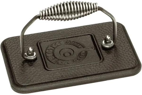 Lodge LGP3 Rectangular Cast Iron Grill Press, Pre-Seasoned, 6.75-Inch