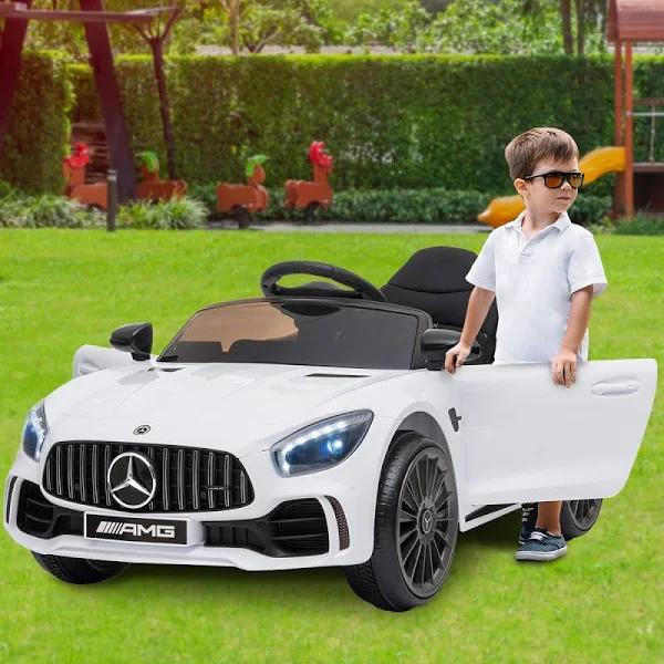 Mercedes Benz Licensed Kids Electric Ride On Car Remote Control White