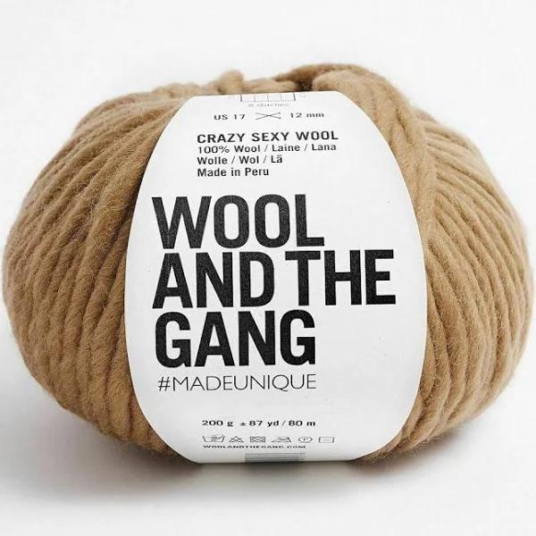 WATG Wool And The Gang Crazy Sexy Wool 200g 80m 87Yd - Brown Sugar