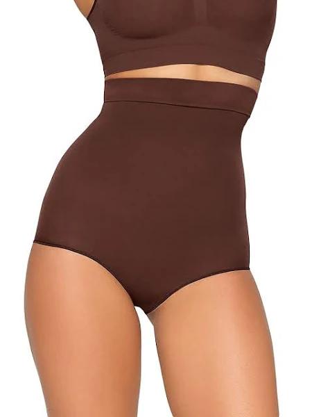 SKIMS Women's High-Waisted Brief | Cocoa | Deep Neutral | Everyday Sculpt | M | Medium