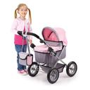 Bayer Trendy Doll Pram - Grey/Pink