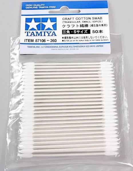 Tamiya 87106 Craft Cotton Swab Triangular/small (50pcs)