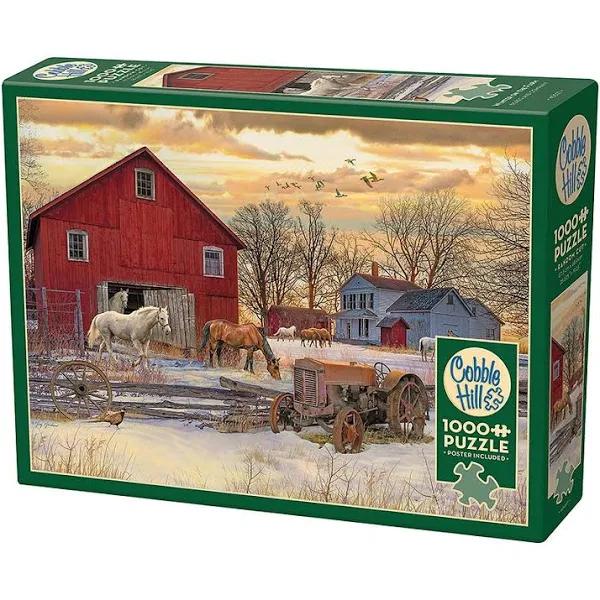 Cobble Hill - Winter On The Farm Puzzle 1000pc