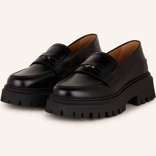 David Jones Maje Floafermedaille Loaf in Black, Size 38 EU