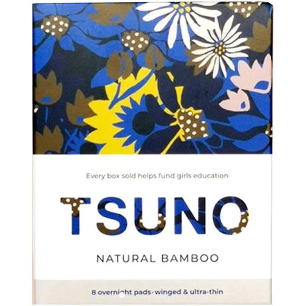 Tsuno Natural Bamboo Overnight 8 Pads