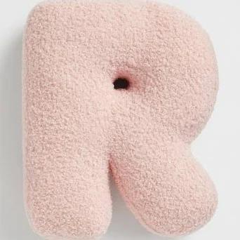 Seed Heritage Teddy Initial Cushion Dusty Rose - R