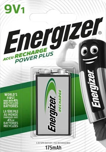 Energizer Rechargeable Power Plus 9V 175mAh S624