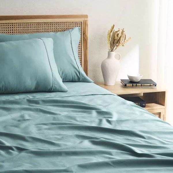 Tontine 1200TC Cotton Rich Sheet Set Queen / Spa Blue