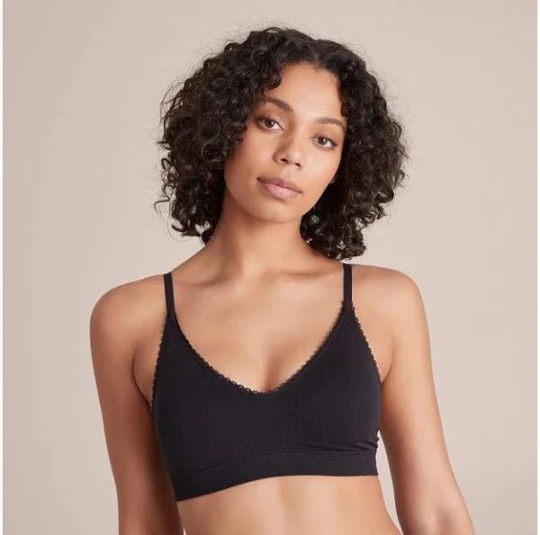 Pointelle Crop Top - Lily Loves | Black | Size 10