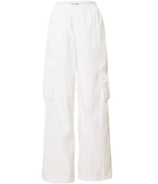 Tommy Jeans Claire High Rise Wide Cargo Pants in White