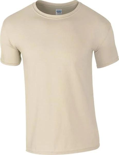 Gildan Mens Softstyle Ringspun T-Shirt Sand L Ringspun Cotton Mens T-Shirt