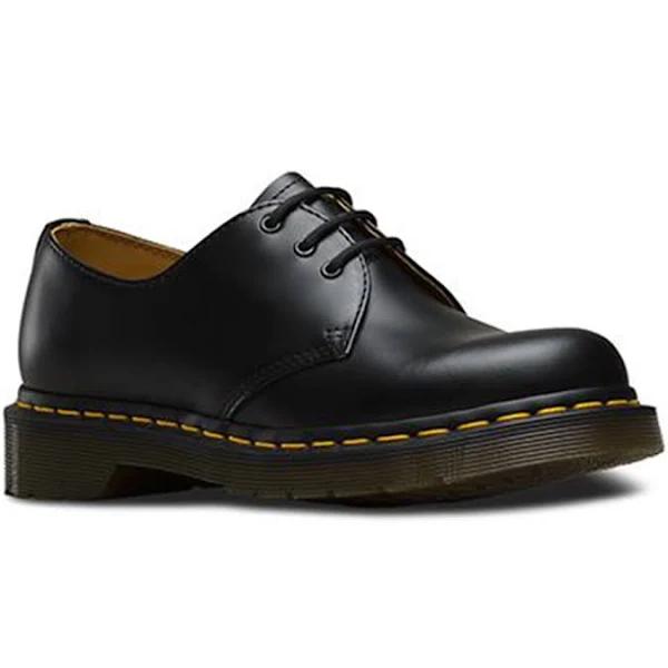 Dr. Martens 1461 Smooth Shoes Classic 3 Eye Lace Up Unisex - Black - 11.5 UK