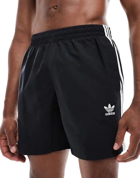 Adidas Originals 3-Stripes Swim Shorts M / Black / Black/White